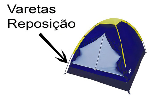 Conjunto Vareta De Reposição Para Barraca 3 Pessoas Kala