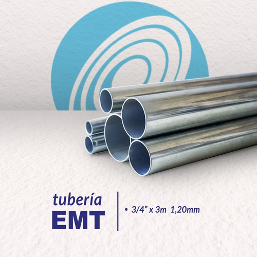 Tubería Emt 3/4 PLG X 3mtrs 1,20mm