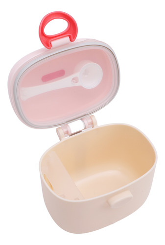 Recipiente De Armazenamento De Leite Em Pó Rosa, Suporte Par
