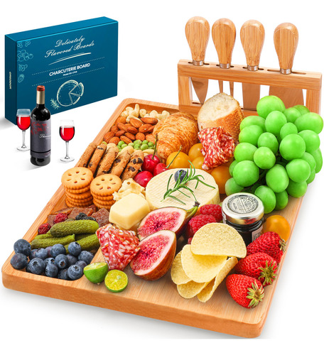 Juego De Tabla De Queso Y Cuchillos Grandes