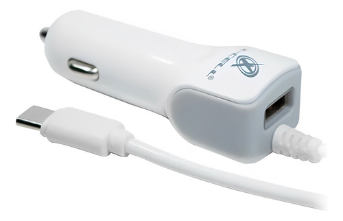 Carregador Veicular Tipo C Com 1 Entrada Usb Adicional Xcell