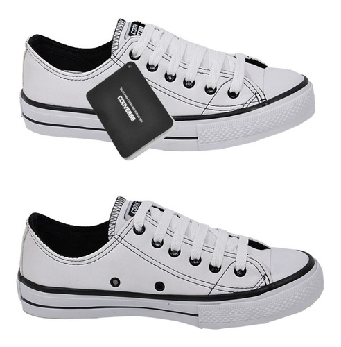 Tênis Converse All Star Couro Sintético Preto no Mercado Livre Brasil