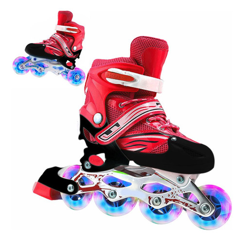 Patines De Ruedas Ajustables 2 En 1, Tamaño 4, Para Niños Y