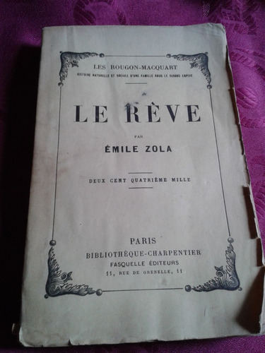Antiguo Le Reve, Emile Zola En Frances Envios Mar Del Plata