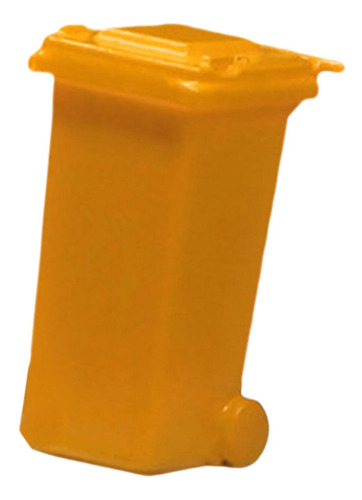 Miniaturas A Escala 1/64, Mini Bote De Basura, Mesa Amarillo
