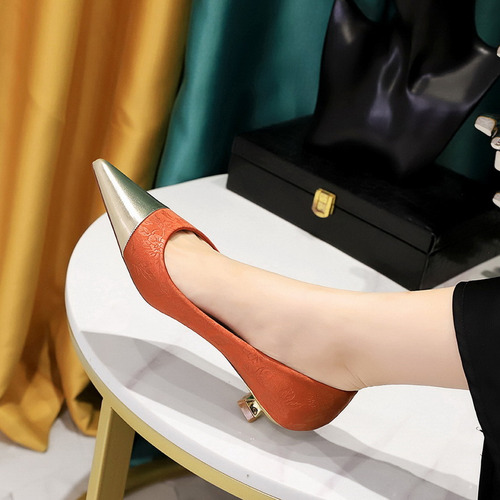 Zapatos Para Mujer Zapatos De Tacón Alto Con Punta Puntiagud