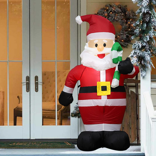 Papá Noel Inflable Navideño Para Decoración De Exteriores
