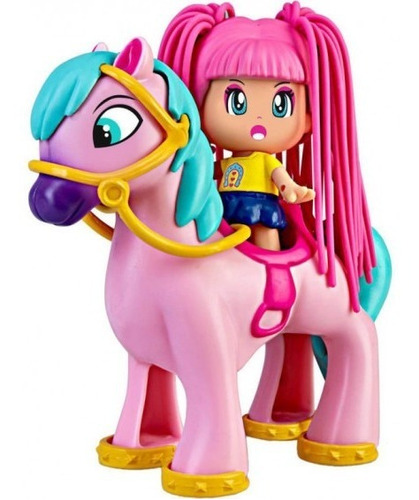 Pinypon Muñeca Pelos Al Viento Con Caballo Pce 17180 Bigshop