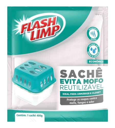 Sache Para Evita Mofo Reutilizável 400g Flash Limp 
