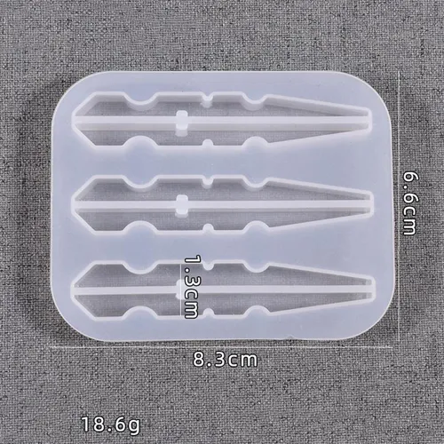 Pinza De Ropa De Silicona Molde De Los 6.6x8.3x1.3cm