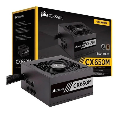 Fuente De Poder Corsair Cx-m Series Cx650m 650w Semimodular