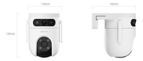 Ezviz H9c Dual 3k, Camara De Seguridad Wifi Doble Lente 5mp
