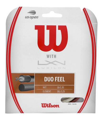 Corda Wilson Duo Feel 16l 1.30 X Luxilon Element 16l 1.25
