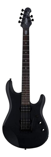 Guitarra elétrica Sterling John Petrucci Collection JP60 de  tília stealth black com diapasão de pau-rosa