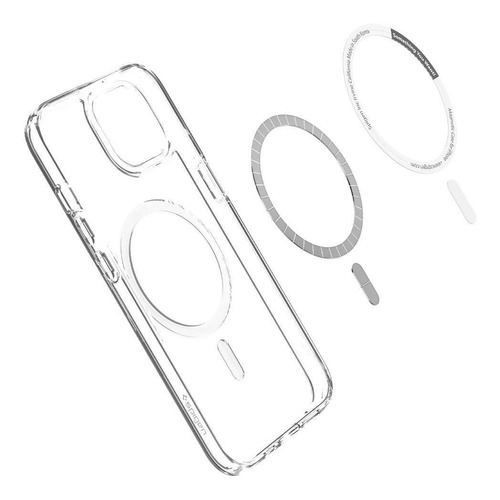 Imagem 6 de 8 de Capa Spigen Ultra Hybrid Magsafe White Para iPhone 13 6.1