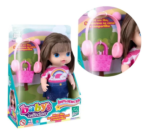 Imagem 6 de 7 de Boneca Babys Colletction Influencer Super Toys 475