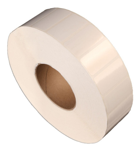 6 Millares Etiqueta Plastica Blanca 51mm X 25mm  Full