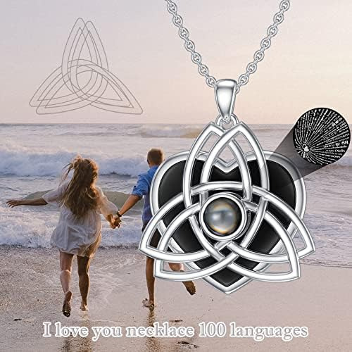 Winnicaca Collar Te Amo 100 Idiomas Collar Celta De Plata De
