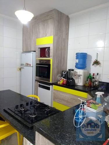 Casa Com 2 Dormitórios À Venda, 86 M² Por R$ 274.000,00 - Aviação - Praia Grande/sp - Ca0961
