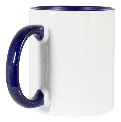 Tazas Para Sublimar Blue Heat Con Asa Color Azul 11oz 36 Pzs