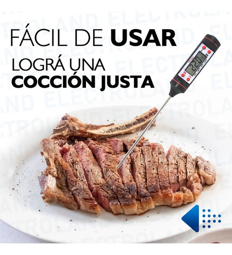 Imagen 4 de 10 de Termometro Digital Pincha Carne Y Otros Alimentos -50 A 300°