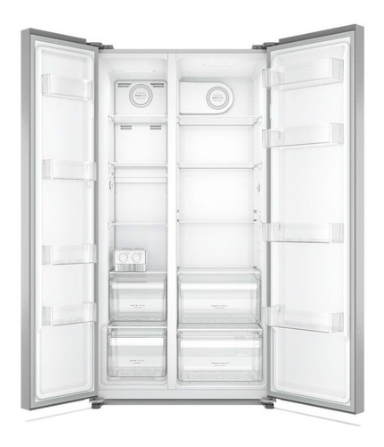 Imagen 3 de 7 de Nevecón inverter no frost Electrolux ERSO52B3HUS gris con freezer 528L 110V - 120V