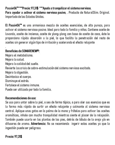 Passivoil Naturalslim Usa