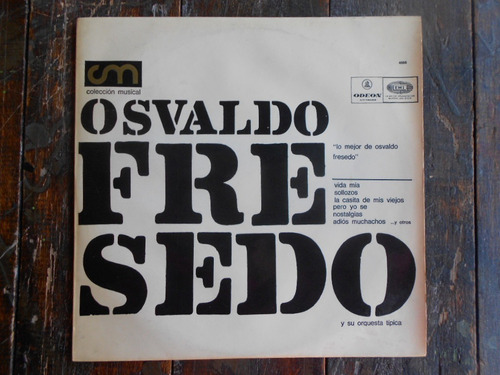 Osvaldo Fresedo Y Su Orq. Tipica  Lp Vinilo Impecable Arg