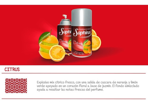 Imagen 1 de 9 de Aromatizador De Ambientes Saphirus. Varias Fragancias