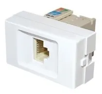 Comprar Toma Corriente Datos Pc Rj45 Jeluz Modulo 20145 Blanco