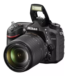 Nikon Kit D7200 + Lente 18-55mm Dslr Color Negro