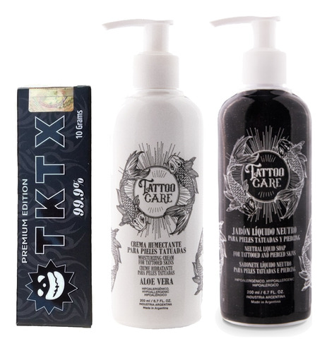 Combo Tktx 99 + Jabon Y Crema Tattoo Care