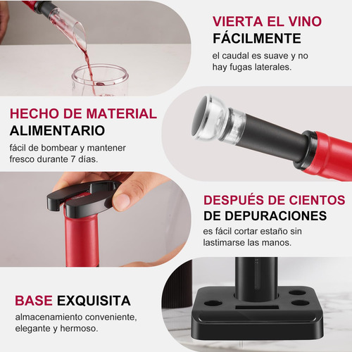 Abridor Eléctrico De Botellas De Vino Set De 6 Unidades