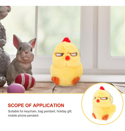 Pascua Juguete De Peluche De Pollo Llavero