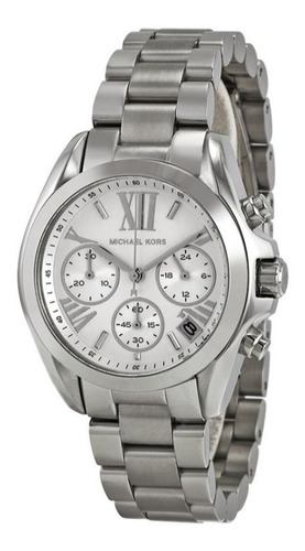 Relógio Michael Kors Feminino Mk6174 Prata Bradshaw 38mm