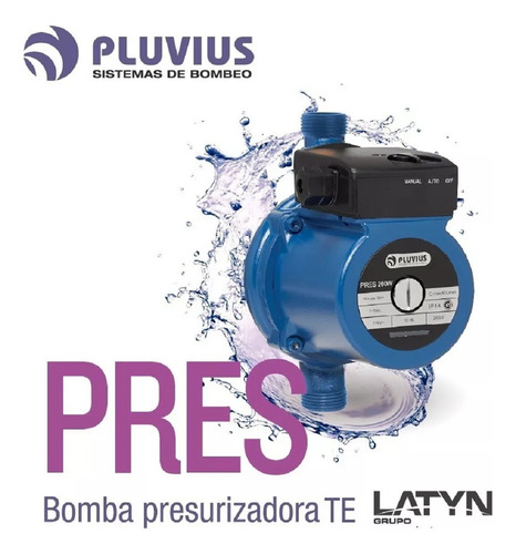 Bomba Presurizadora De Agua Pluvius 260w 3 Baños tanque elevado
