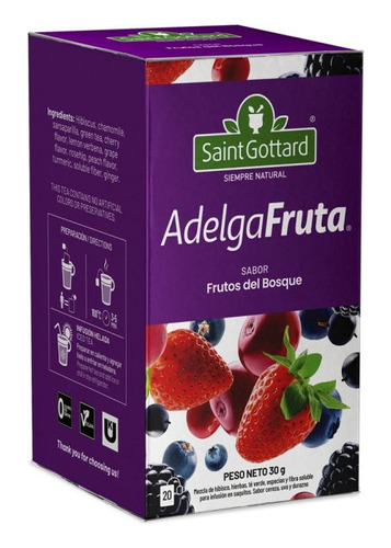  Te Saint Gottard Adelgafruta Frutos Del Bosque  X20 Saq