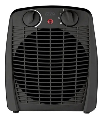 Calefactor Atvio Portatil Eléctrico Negro 23cm De Alto 1500w