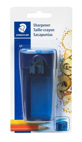 Sacapuntas Azul Doble Entrada Y Deposito Staedtler