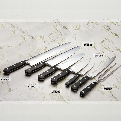 Imagen 2 de 6 de Cuchillo Cocinero 15 Cm Acero Inox Prof Stolberg By Waterdog