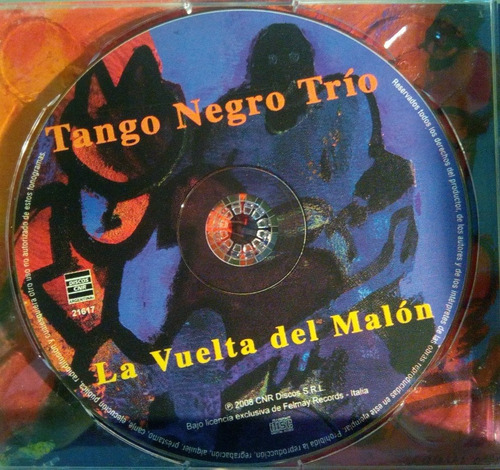 Cd Tango Negro Trío La Vuelta Del Malón