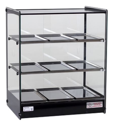 Estufa Evr Tower Led Vitrine Para Salgados 9 Bandejas Titã