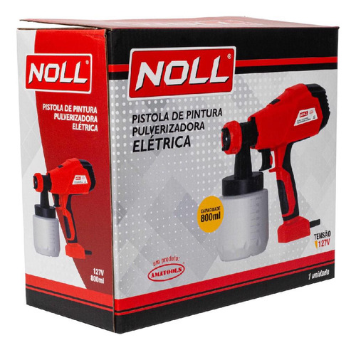 Pistola De Pintura Pulverizadora Elétrica (614,0001) - Noll 127v