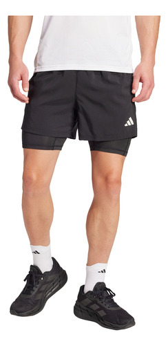 Shorts Own The Run Climacool 2 En 1 Con 5 Bolsillos Jn2670 A