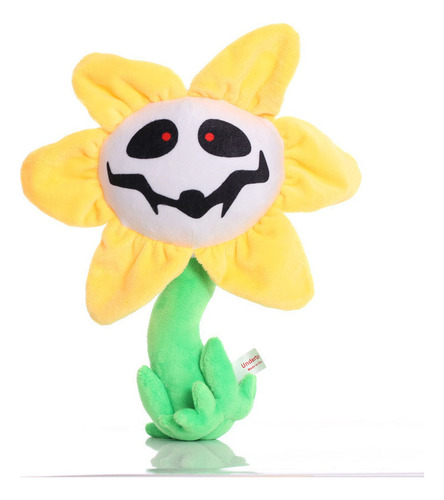 2 Peças Undertale Undyne Flowey Boneca De Pelúcia Presente
