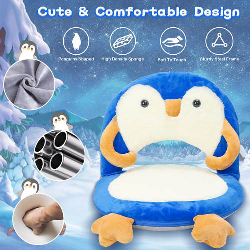 Silla De Piso Para Niños Con Soporte De Espalda Ajustable