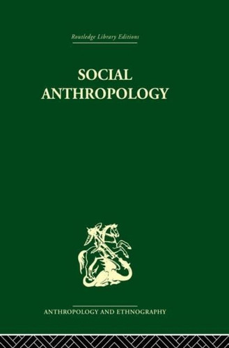 Social Anthropology (routledge Library Editions. Anthropology And Ethnography. So), De Evans-pritchard, E. E.. Editorial Routledge, Tapa Blanda En Inglés