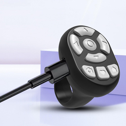 Anillo De Control Inalámbrico Para Dispositivos Negro