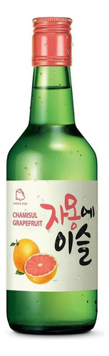 Jinro Mista sabor toranja 360ml bebida coreana soju chum churum