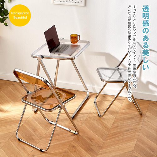 Mesa Plegable Acrílico Escritorio Para Tv Y Oficina Pequeños